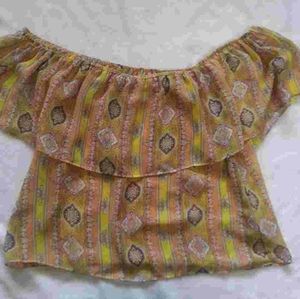 Show me your MuMu cold shoulder blouse